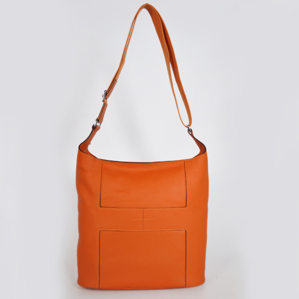 1033 Hermes Buona Novella Bag in pelle clemence a Orange